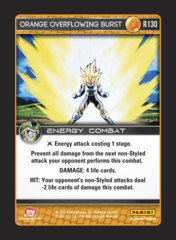 Orange Overflowing Burst - R130 - Foil